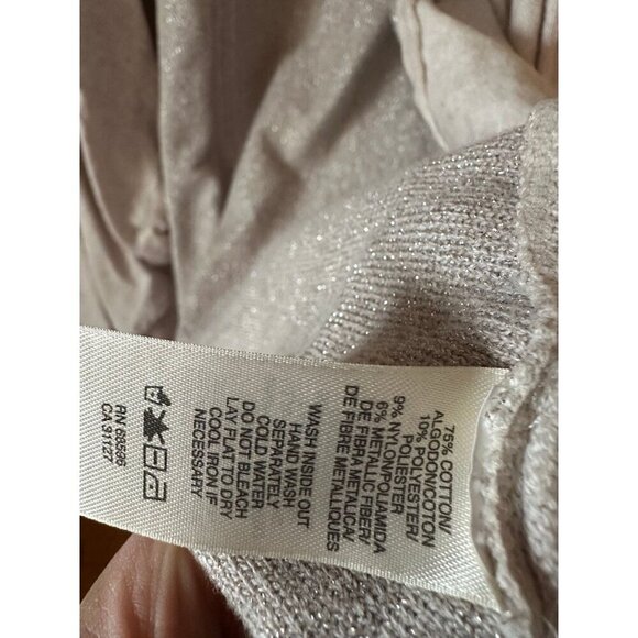 DKNY women’s size large silver gray cardigan - Picture 8 of 12